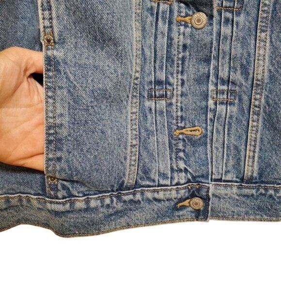 NWT Denim Jacket Old Navy Relaxed Classic XXL Birdie - Picture 9 of 14
